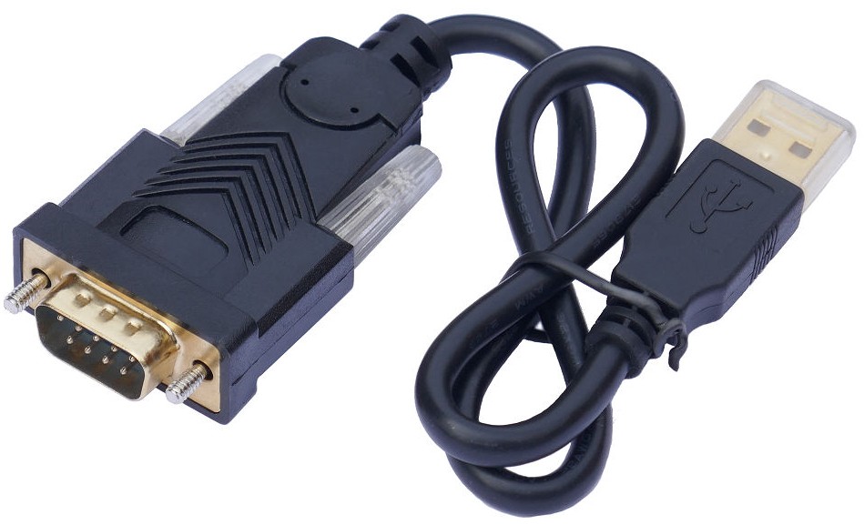 Example USB to RS232 serial port converter